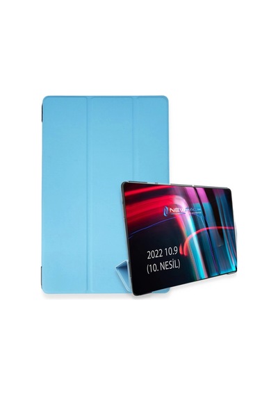 Apple iPad Uyumlu 2022 10.9 10.nesil Kılıf Tablet Smart Kılıf - Açık Mavi Arka Kapak