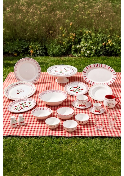Karaca Cherry Time Çerezlik 11 Cm Yeşil