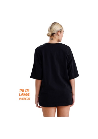 Pxm - %100 Pamuklu Oversize Tişört Siyah Siyah