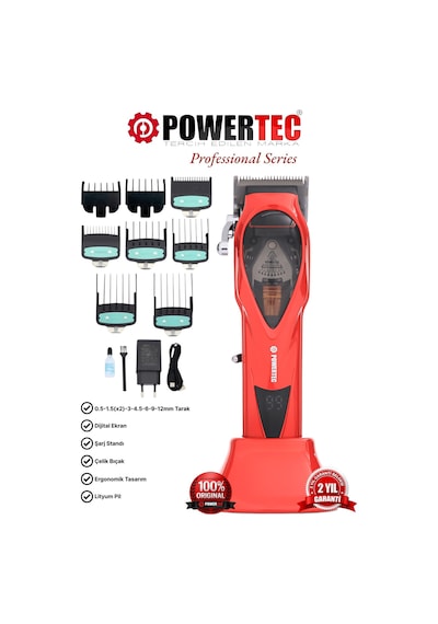 Powertec TR-3900 Saç Sakal Kesim Makinesi 10.000 RPM