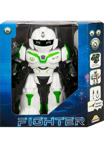 Mey İthalat Sesli Ve Işıklı Robot Fighter 22 Cm