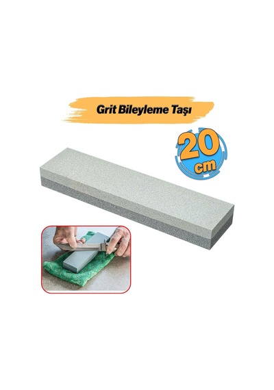 Ayrex Bıçak Bileme Taşı 200 Cm Balta Testere Nacak Satır Keskinleştirme Girit Taş Bileyleme