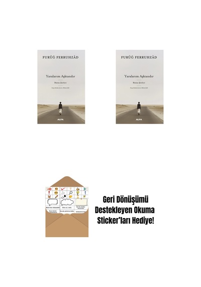 Yaralarım Aşktandır - Bütün Şiirleri Ciltli + Yaralarım Aşktandır - Bütün Şiirleri + Okuma Sticker'ları
