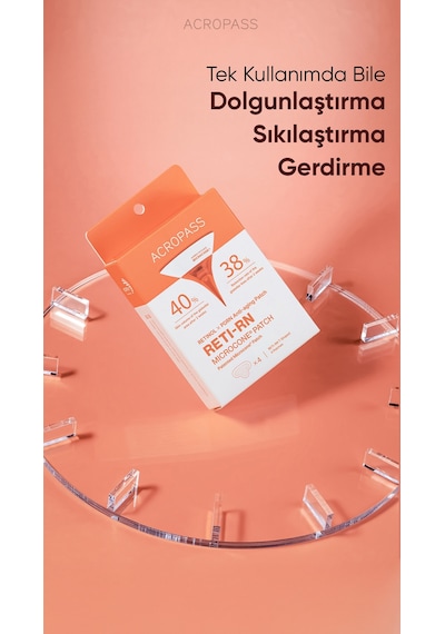 Retinol Ve Pdrn Mikro İğneli Alın Çizgisi Bandı Reti-rn Microcone Patch T Type 4 Lü