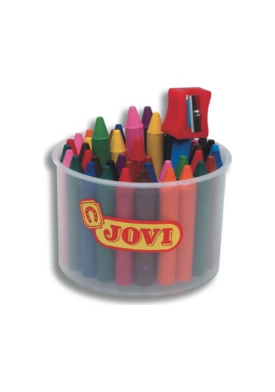 Jovi 60 Adet Pastel Mum Boya 12 Renk Kalemtraş