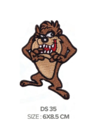 Ütü İle Yapışan Arma - Patch -yama - Tazmanya Canavarı 6x8,5cm 1 Adet - 847150995