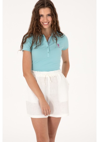 U.S. Polo Assn. Kadın Aqua Basic Tişört 50300896-VR007