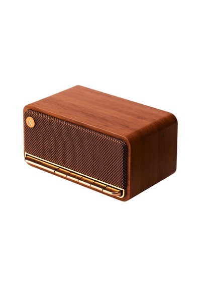 Edifier Mp230 20w Rms Bluetooth 5.0 Retro Tasarımlı Taşınabilir Kablosuz Hoparlör Ahşap Kabin, Aux/usb-c/tf Kart - Kahverengi