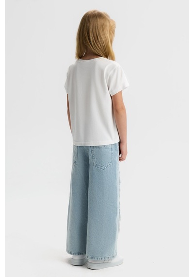 Nk Kids Kız Çocuk Mıusa Pantolon Nk-51718-y Açık Mavi