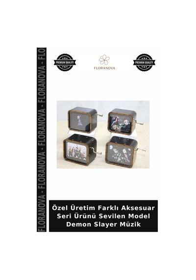 Özel Üretim Farklı Aksesuar Seri Ürünü Sevilen Model Demon Slayer Müzik