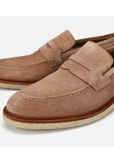 Hotiç Erkek Süet Deri Bej Klasik Loafer