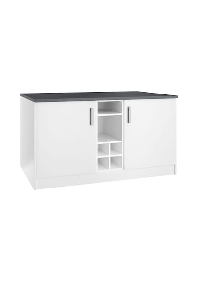 Helios Mutfak Alt Modül 2 Kapaklı -150 Cm Beyaz-tezgah Dahil Beyaz