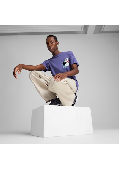 Puma Graphıcs Icon Tee Erkek Tişört Mavi