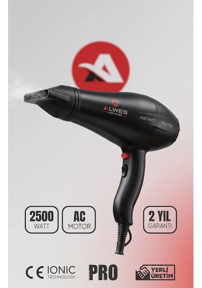 Alwes Hardware Pro Al-3001 Profesyonel Ve Ev Kullanıma Uygun Kuaför Fön Makinesi