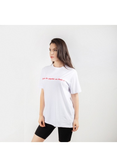 Gisele Kadın Beyaz T-Shirt Beyaz