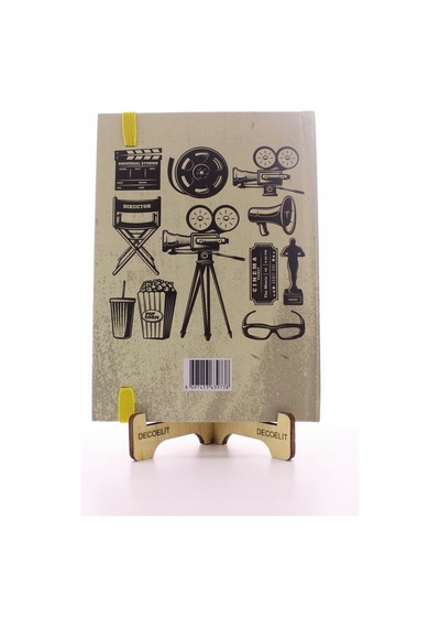 Home Dekor Hediye Lastikli Çizgisiz Sert Kapak Retro Cinema Defter Hdh75