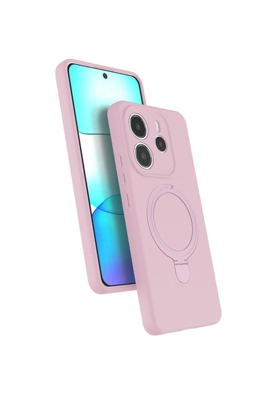 Xiaomi Redmi Note 14 4g Uyumlu Regal Magsafe Standlı Kapak - Açık Pembe