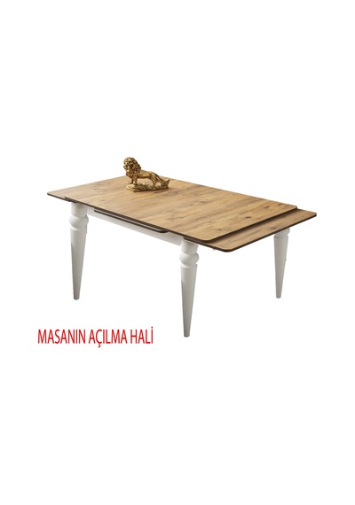 Yanlardan Açılır 80 X 120 Yakamoz Arda Masa Topkapı Ayak Ceviz
