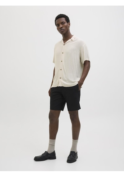 Jack & Jones Erkek Kısa Kollu Gömlek - Jeff - 12268443 Moonbeam Çok Renkli