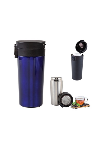 Kişiye Özel 5303 Lacivert Çelik Termos Kupa 350Ml
