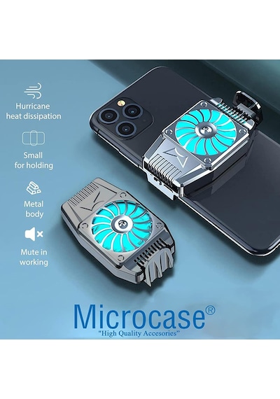 Microcase AL2657  4.7-6.5" Telefonlar ile Uyumlu Ledli Soğutucu Fan