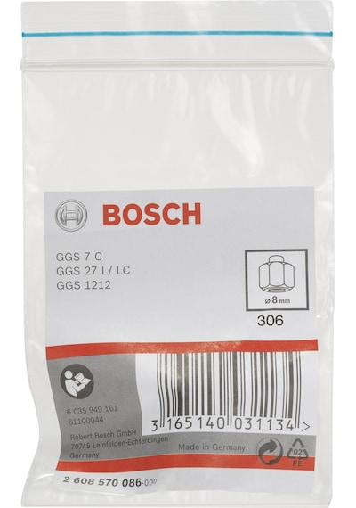Bosch Uyumlu Ggs 7C-27 L/C Sıkma Somunlu Penset 8 Mm - 2608570086