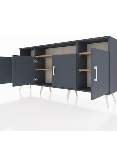 Arges Konsol 6 Raflı 4 Kapaklı 176x30x83 Antrasit-antrasit/çam Antrasit/çam Arges Konsol 6 Raflı 4 Kapaklı 176x30x83 Antrasit-antrasit/çam Antrasit/çam
