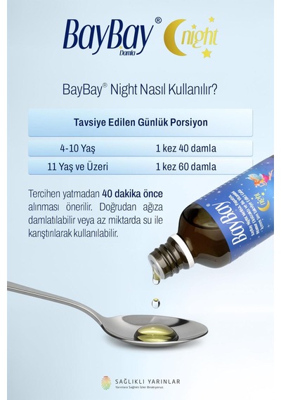 Night Bitkisel Damla B6 Lı 50 Ml