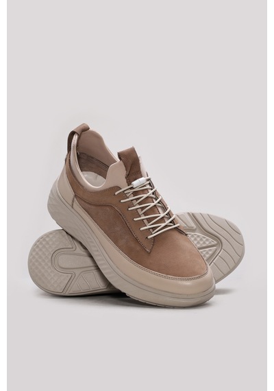 Fast Step Hakiki Deri Erkek Casual Ayakkabı 166ma1003 Kum
