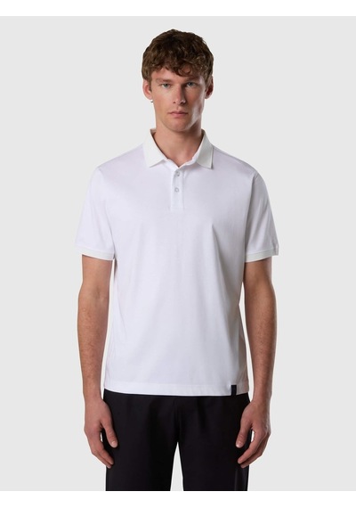 North Sails Kısa Kollu Pamuklu Erkek Polo Yaka T-shirt-33483 Beyaz