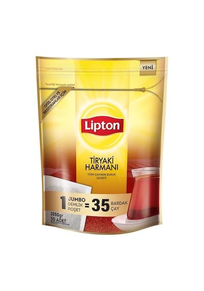 Lipton Tiryaki Jumbo Demlik Çay 30 35 G - 1050 G Pratik Poşet Çay Tarı 1070 G