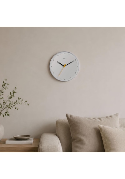 Braun Klasik Analog Duvar Saati Sessiz Kuvars Mekanizması, Iyi Ok Diğer
