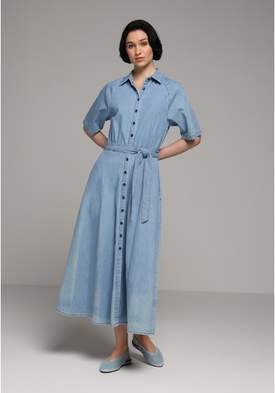 Colin's Colins Regular Fit Düz Kadın Light İndigo Denim Kısa Kol Elbise Cl1081408 Q1.v1 Dn45045 Colin's Colins Regular Fit Düz Kadın Light İndigo Denim Kısa Kol Elbise Cl1081408 Q1.v1 Dn45045