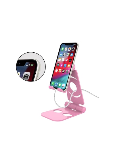 Masaüstü Telefon Tutucu Stand Katlanabilir Mobil Stand Pembe 519056414