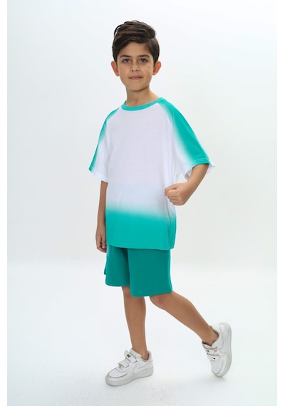 Toontoy Kids Toontoy Erkek Çocuk Garni Detaylı Şortlu Takım Koyu Yeşil Toontoy Kids Toontoy Erkek Çocuk Garni Detaylı Şortlu Takım Koyu Yeşil