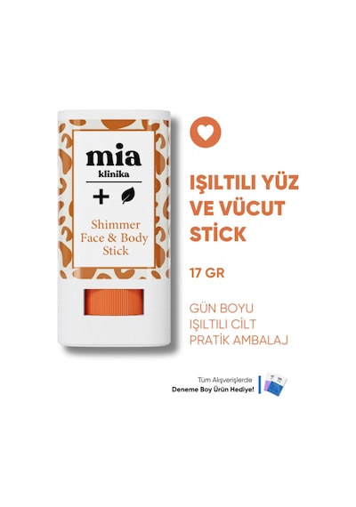 Mia Klinika Işıltılı Yüz ve Vücut Stick 17 G