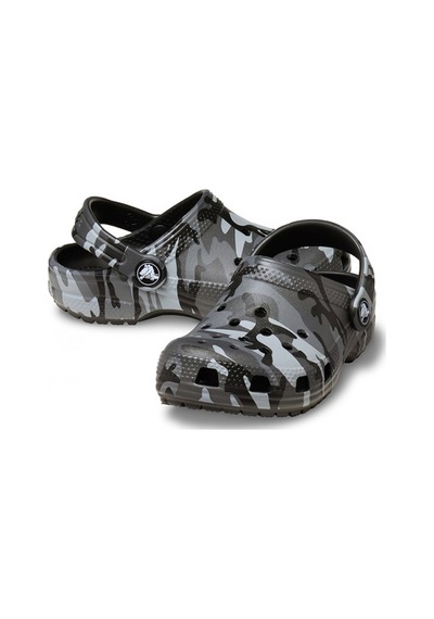 Crocs Classic Camouflage Çocuk Terlik Siyah