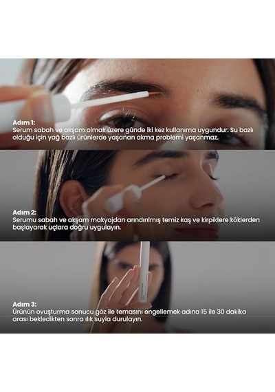 Çok Peptitli Güçlendirici Kirpik & Kaş Serumu 3 Ml