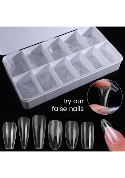 Yeni Nesil Jel Destekli Long Coffin Tips 550 Adet 55564-03