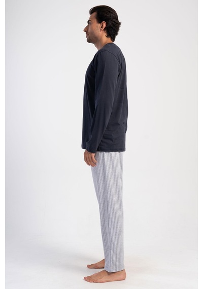 Vienetta Erkek Uzun Kol Antrasit Pijama Takım C8t5n2o304 001