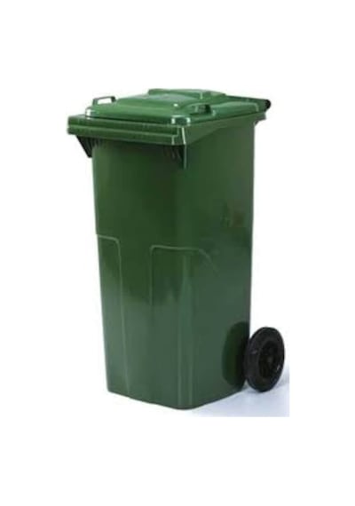 Çöp Konteyneri 240 Litre Yeşil Tekerlekli Konteyner