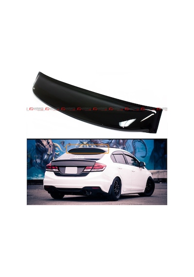 Honda Civic 2013-Fb7 Plastik Cam Üstü Spoon Rüzgarlık