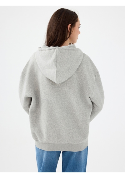 Kadın Sweat Lf2041117 Gray Melange