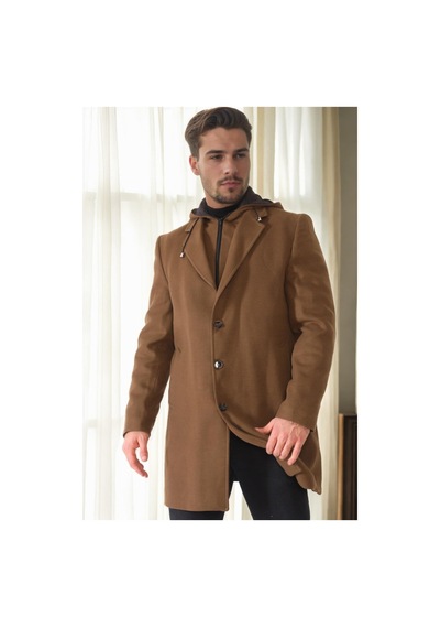 Plt9376 Dewberry Erkek Palto-camel Camel