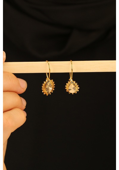 Çgk Çiğdem Gürel Kuyumculuk Badem Tarzı Altın Küpe Gold