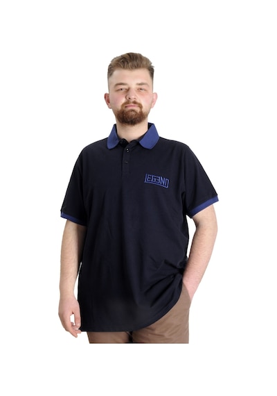 Mode Xl Büyük Beden Erkek T-Shirt Polo Legend 23347 Lacivert 001