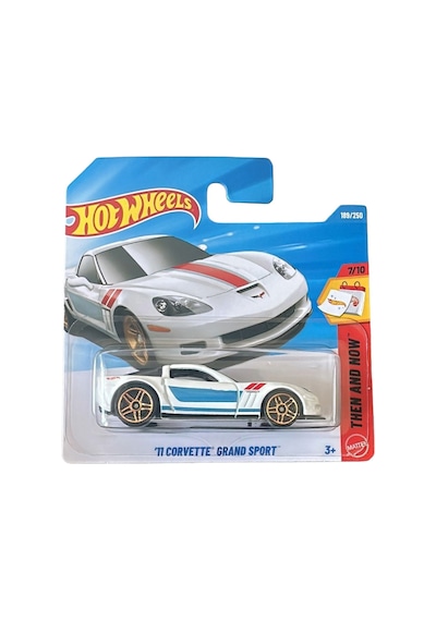 Hot Wheels 11 Corvette Grand Support Beyaz