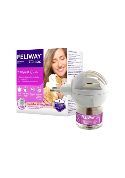 Classic 30 Günlük Feromon Buharlaştırıcı Başlangıç Seti, 48 Ml Kedi Ve Yavru Kedilerde Belirtilerini Azaltmaya Yardımcı Olur, Veterinerler Tarafından Tavsiye Edilir, Klinik Olarak Test