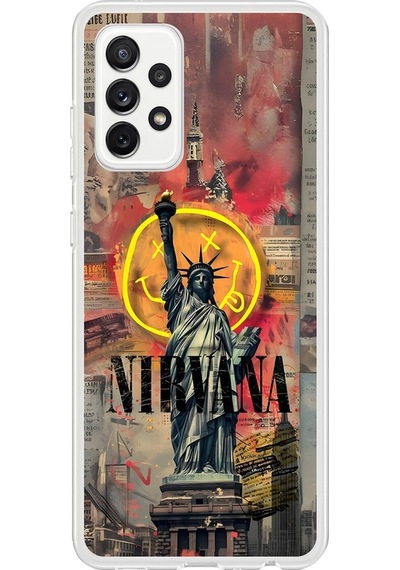 Samsung Galaxy A72 Uyumlu Şeffaf Kılıf Aesthetic 3 Tasarımlı