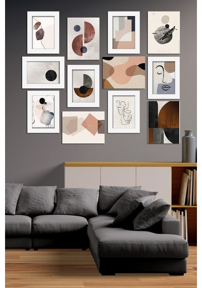 Modern Style 12 Parçalı Mdf Tablo Mck043 Çok Renkli - 713605802 Çok Renkli